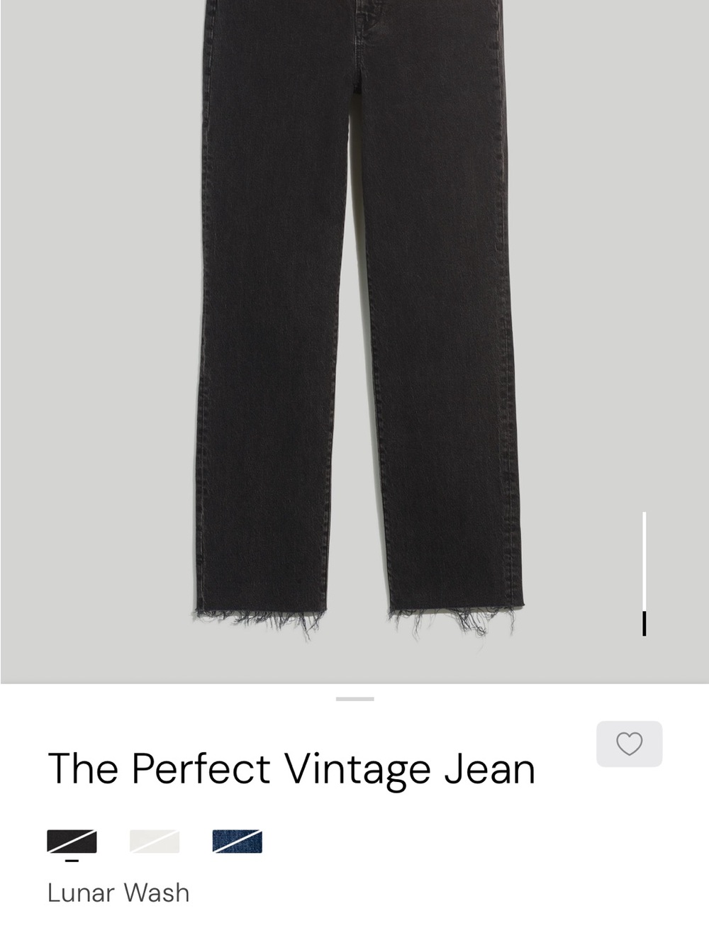 Madewell Straight-Leg Jeans in Lunar Wash Black